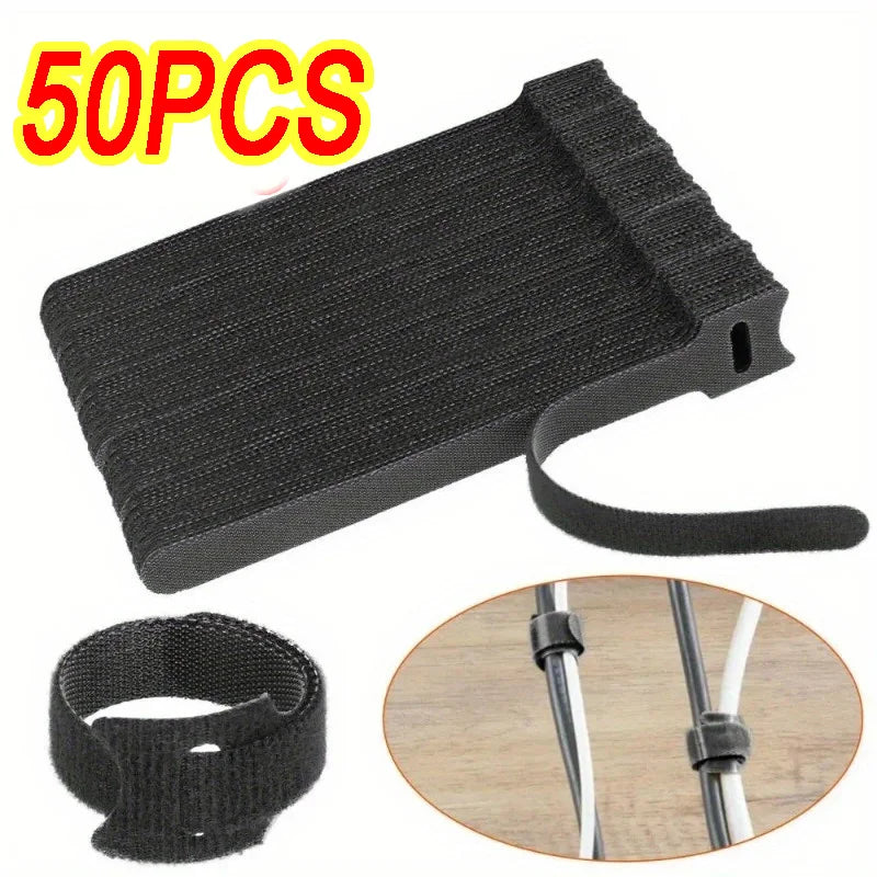 50PCS Cable Organizer Cable Management Cable Winder Tape Protector for Wire Ties Phone Accessories Organizador Cables Orginazer Zpaxo