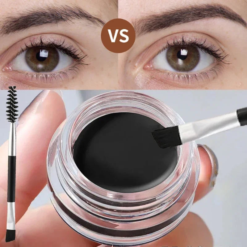 Matte Brown Black Wild Eyebrow Cream 3D Natural Tint Eyebrow Enhancers Gel Wax Waterproof Lasting Eye Makeup Cosmetic Tools Zpaxo