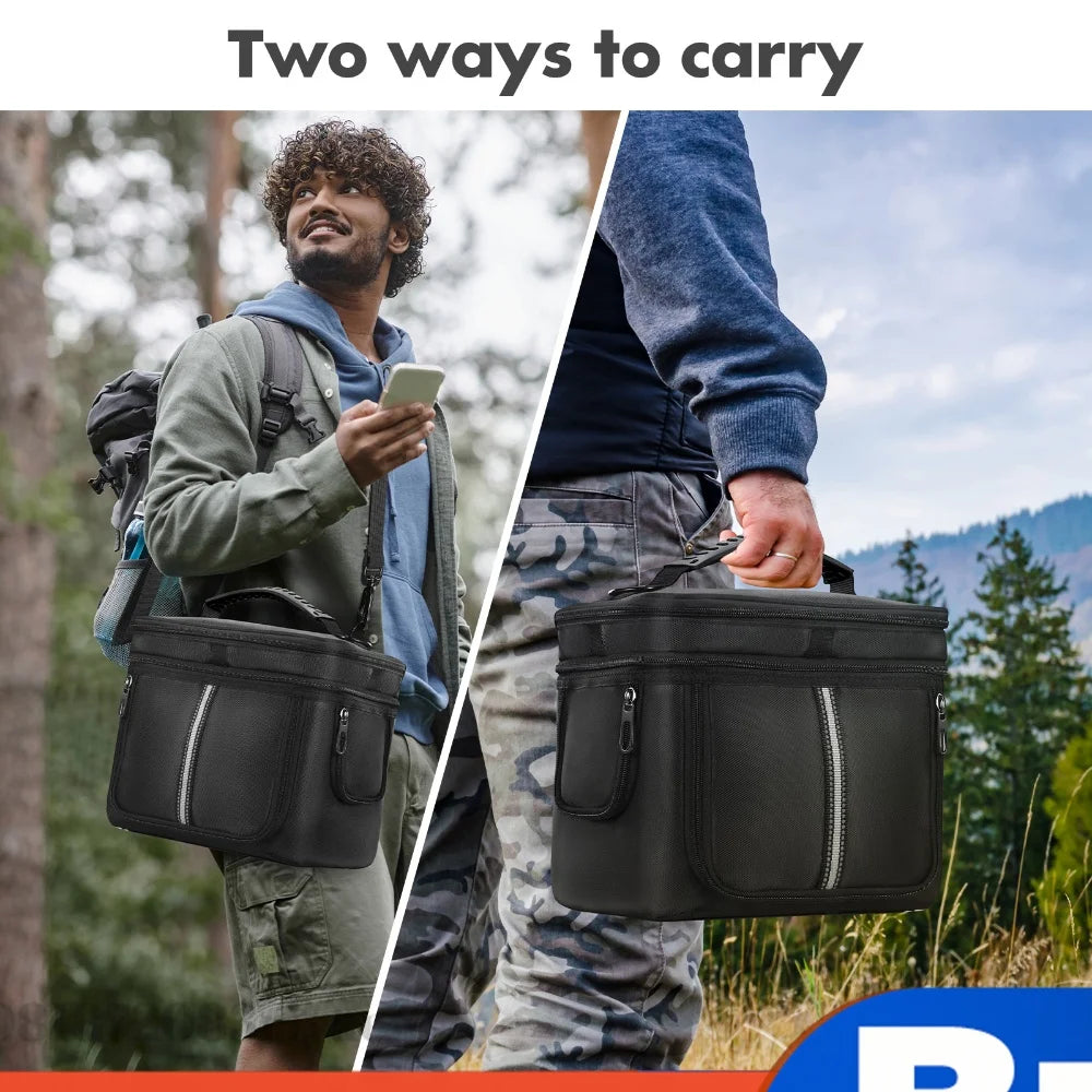 Portable Carrying Bag for BLUETTI Elite 30 V2 Outdoors Travel Power Station Storage Case with Multi-Pockets Waterproof w/ Straps Zpaxo