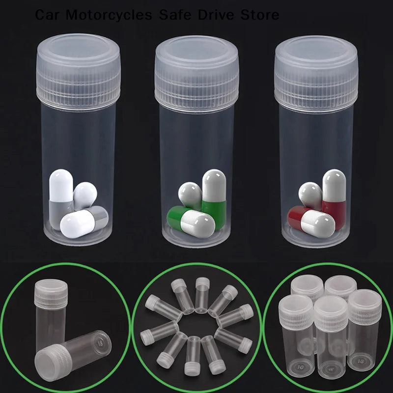 CM20Pcs Plastic Sample Small Bottle Vial Storage Container Test Tube