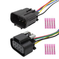 Male Female Headlight Connector Plug Harness Pigtail 5 Pin Chevy