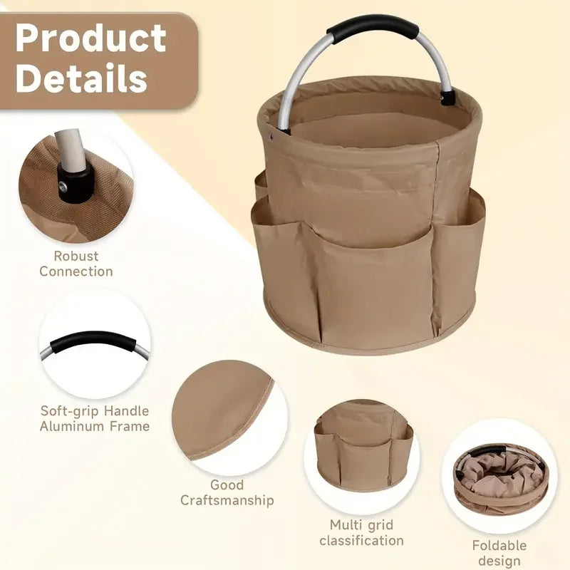 Large Storage Organiser Bag Folding Basket Picnic Tote Outdoor