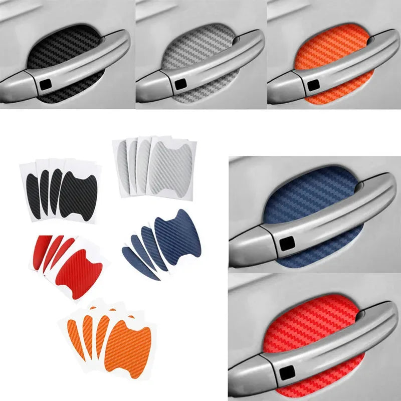 Carbon Fiber Car Door Handle Protection Film – 4 to 16 Pcs