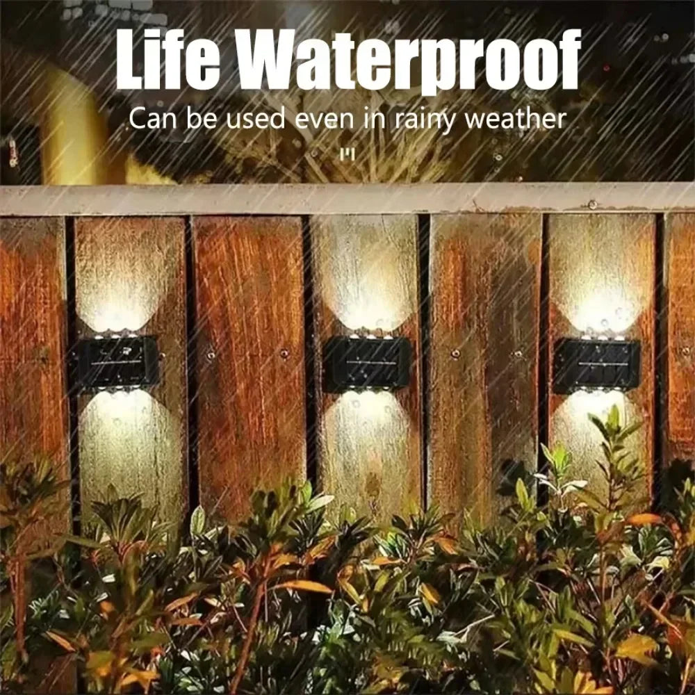 IP65 Solar LED Wall Light – Outdoor Up Down Garden Lamp