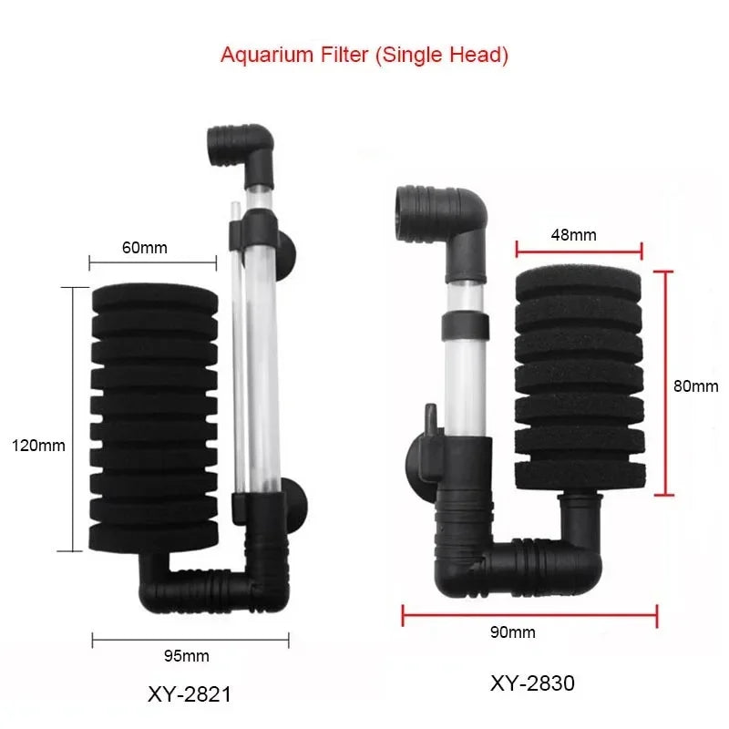Aquarium Filter Fish Tank Air Pump Skimmer Biochemical Sponge Bio