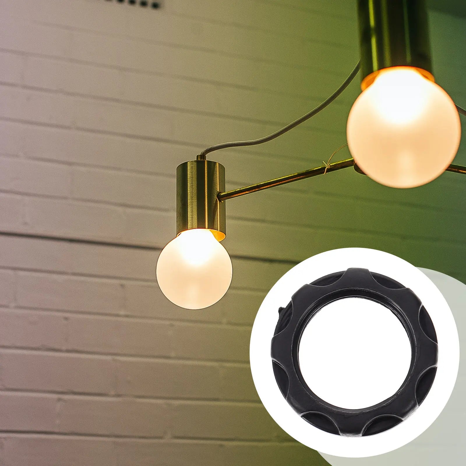Lamp Holder Fixing Ring E12 Plastic Light Circle Chandelier Fitting