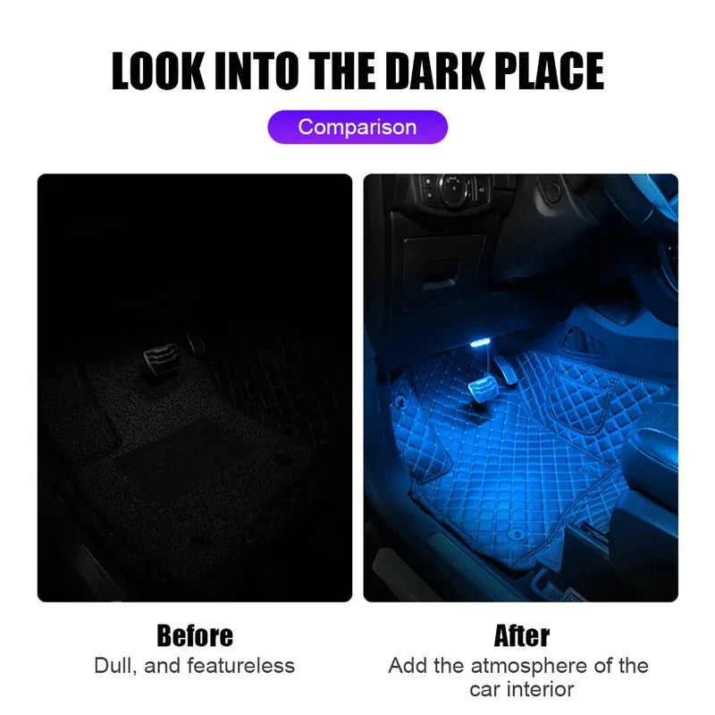 LED Touch Car Ceiling Light – USB Rechargeable Interior Lamp