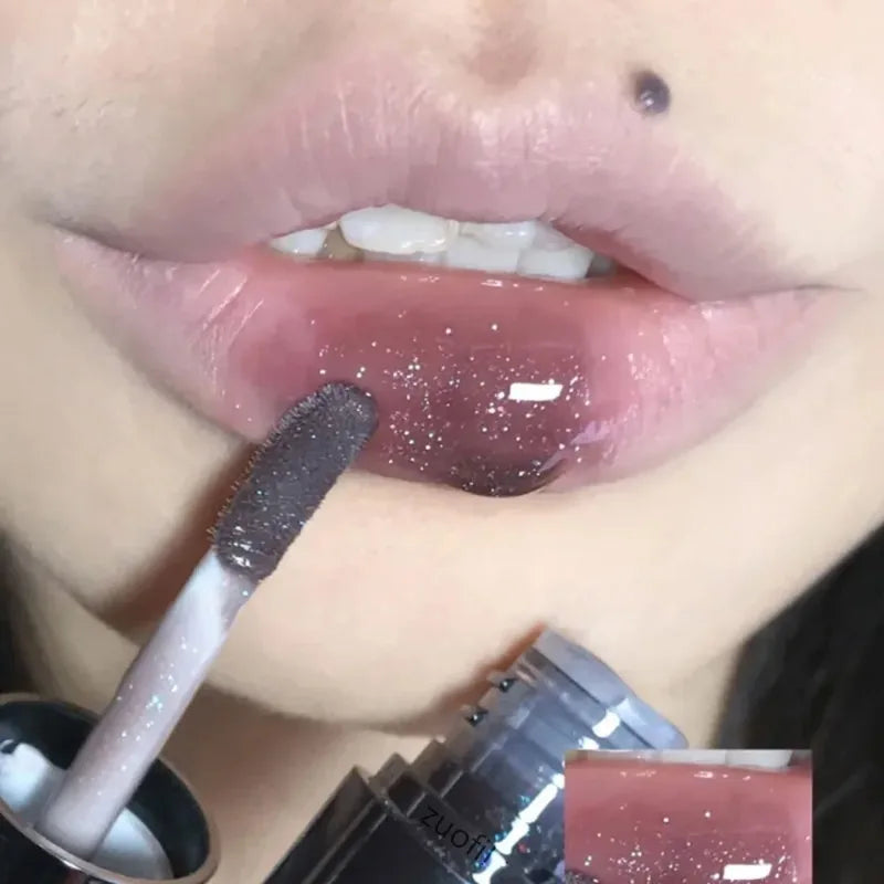 Shiny Diamond Lip Gloss Moisturizing Crystal Mirror Water Glaze Long