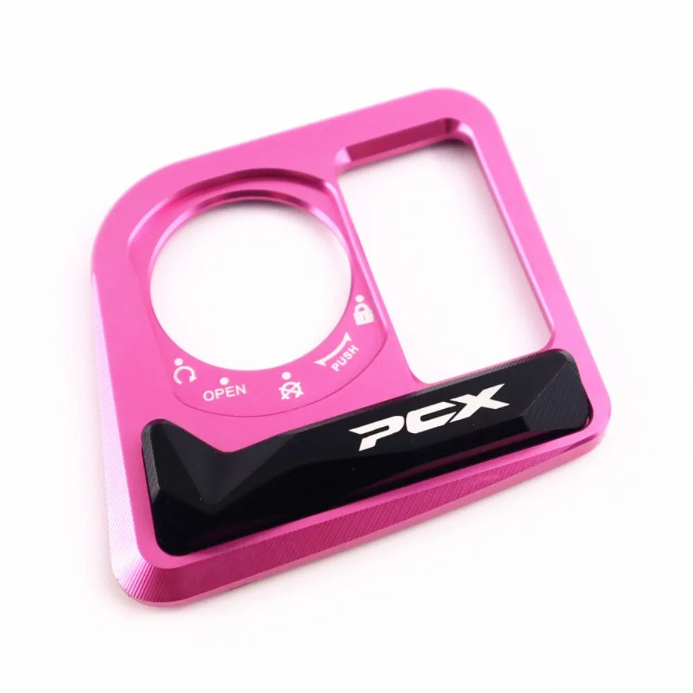 Motorcycle Parts Ignition Key Lock Cap Cover Colorful Aluminum Alloy Zpaxo Pink