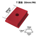 Woodworking Jig Screw Slot Fastener T Slider for T Slot Miter Track Slider Sliding T Slot Nut T Track Aluminium Woodworking Part Zpaxo M6 red 3p