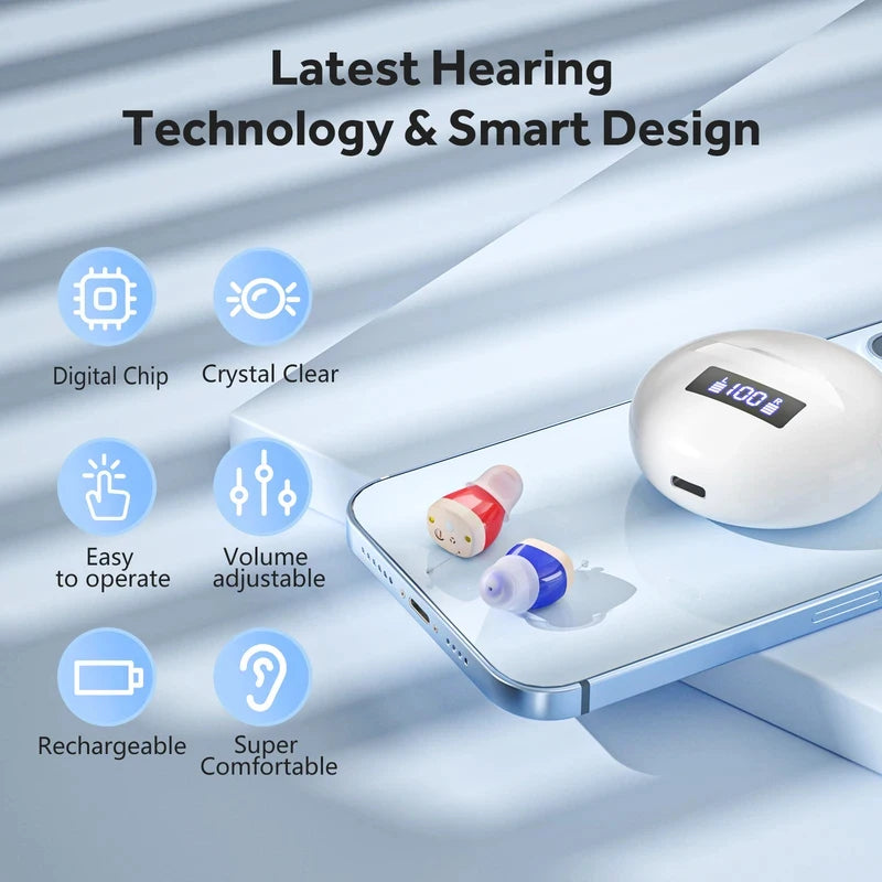 Rechargeable Hearing Aid Elderly Noise Reduction Function Digital