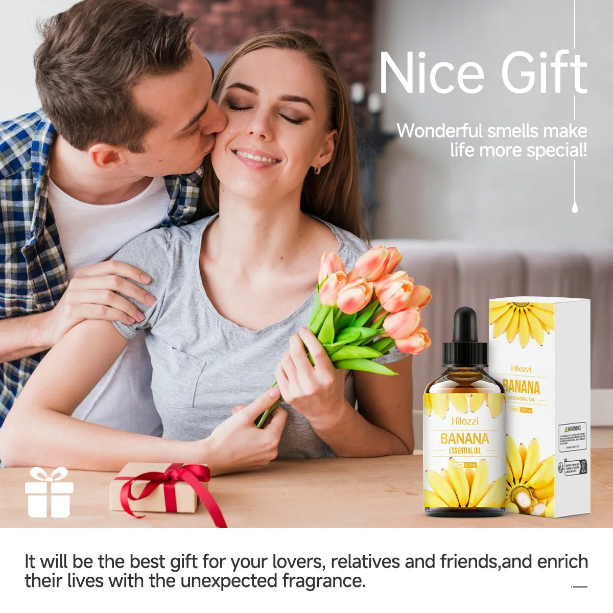30ml banana essential oil brightens skin, moisturizes, repairs hair, aromatherapy humidifier soap, multifunctional essential oil Zpaxo