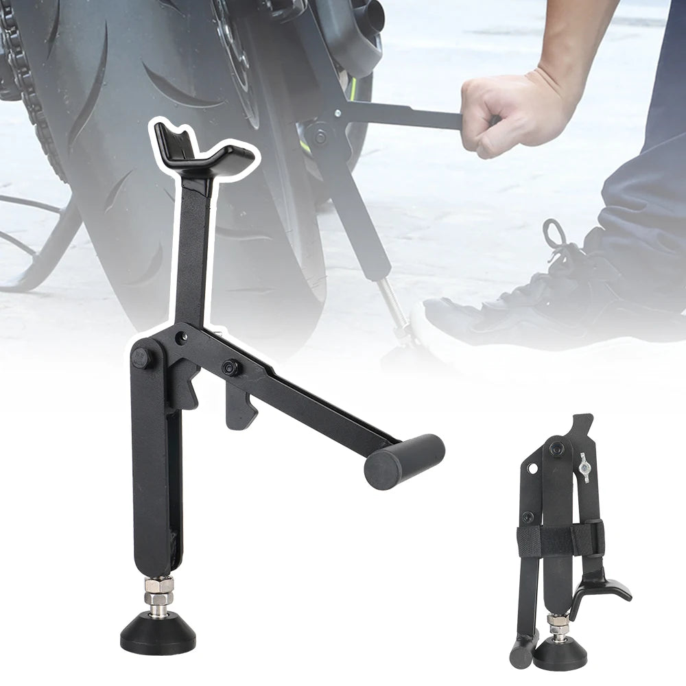 Motorcycle Wheel Support Side Stand Paddock Portable Lifting Frame
