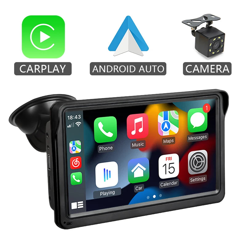 Hippcron Carplay Android Auto Car Radio Multimedia Video Player Touch Zpaxo Radio and Camera