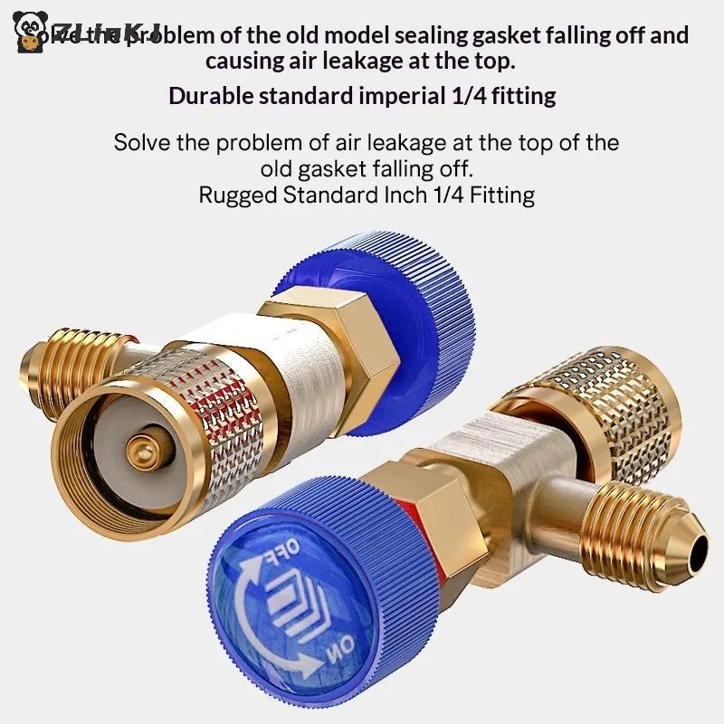 R410A R22 Car Air Conditioning Refrigerant Adapter Liquid Safety Zpaxo