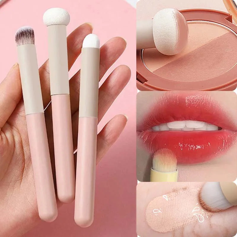 1 Sponge Makeup Brushes Mushroom Head Soft Concealer Brush Dry Wet