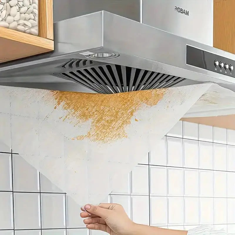 12-Pack Heavy-Duty Range Hood Filters - Oil-Absorbing Mesh Covers for Kitchen Ventilation, Easy Install Zpaxo