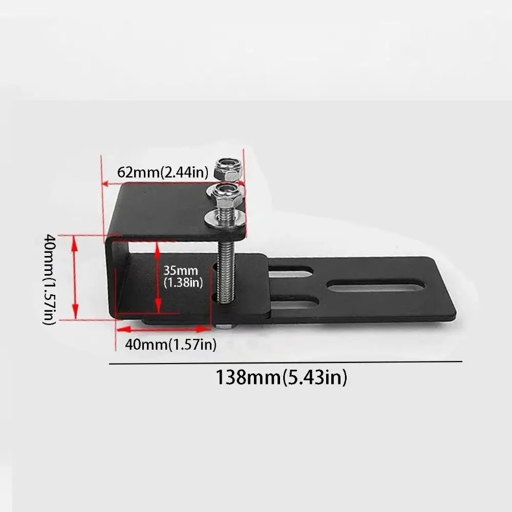 Durable Iron Roof Rack Light Bracket No-drill Installation Universal Zpaxo