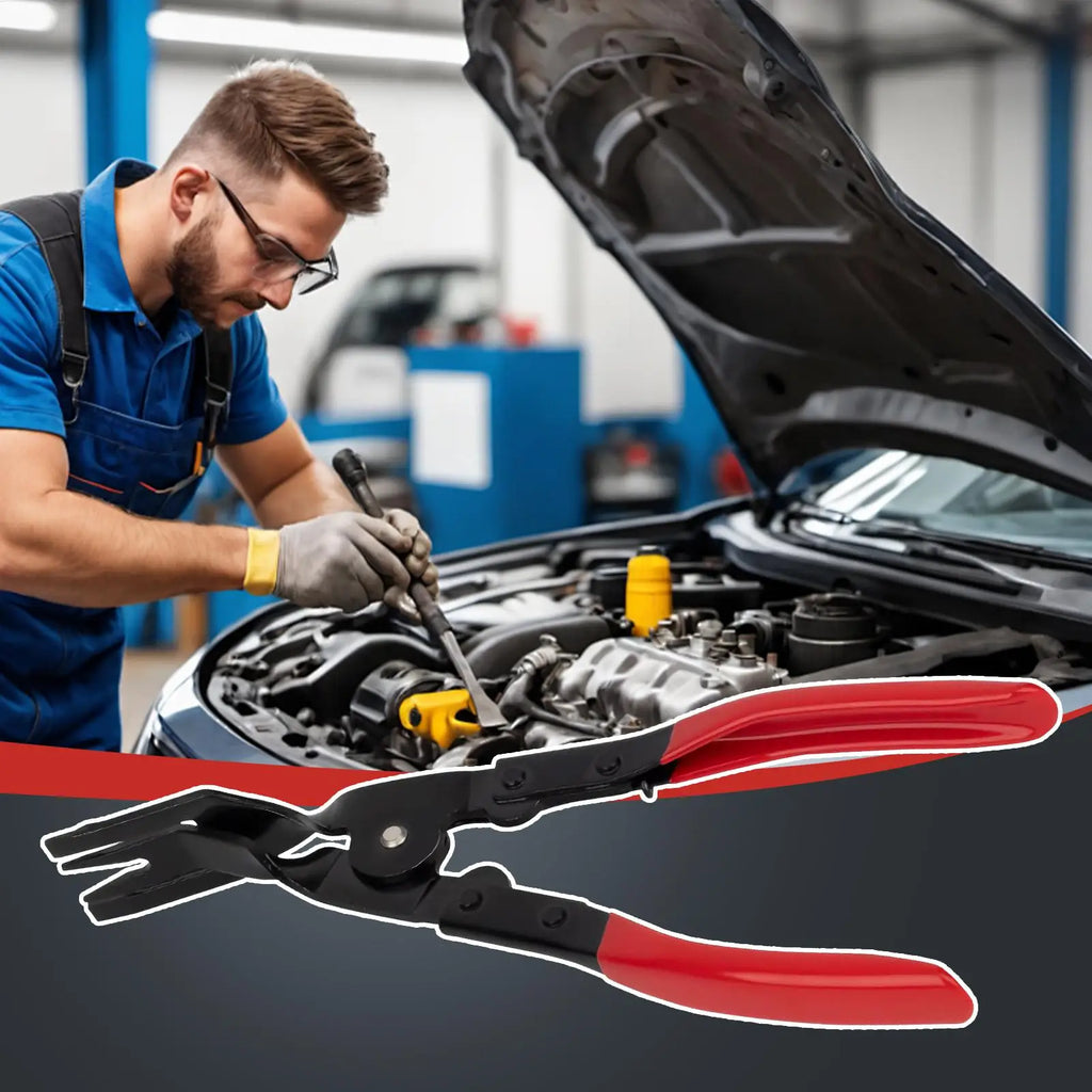 Car Trim Clip Removal Pliers Car Interior Clip Fastener Panel Pliers Ergonomic Tools Multifunctional Puller for Maintenance Zpaxo