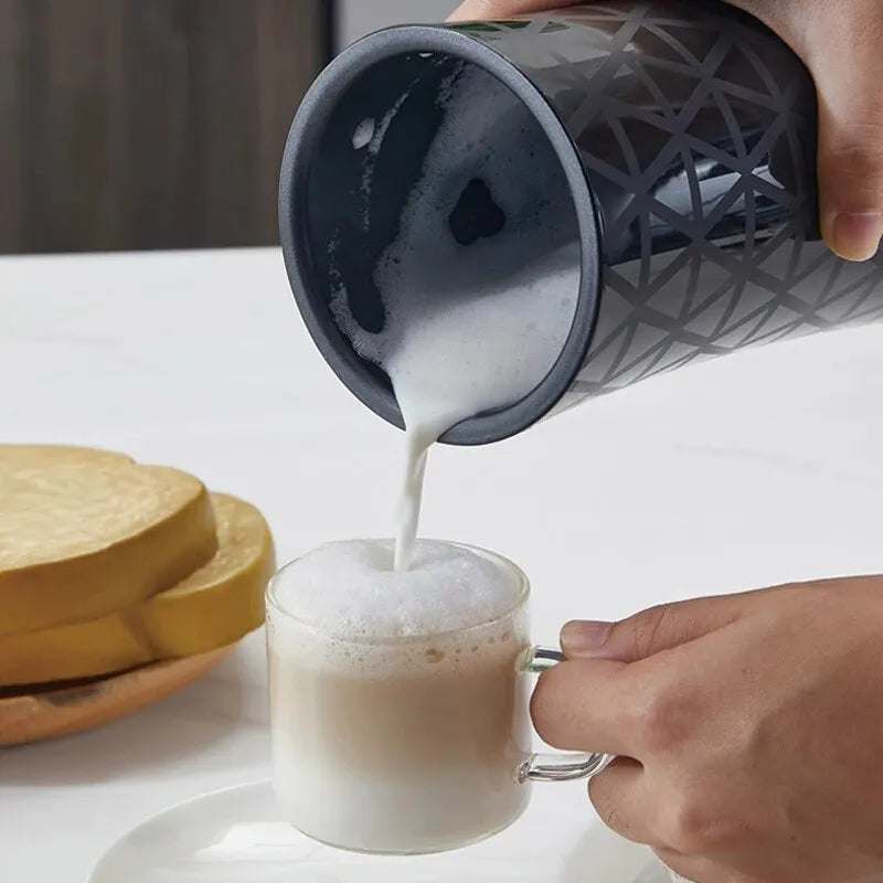 Electric Milk Foamer 220V Automatic Hot and Cold Milk Frother for Latte Chocolates Cappuccino Milk Foam Maker Coffee Machine Zpaxo