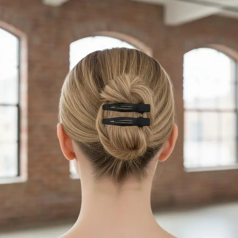 10 Matte Black Geometric Hair Pins Star Wave Square Shape Clips Daily Zpaxo