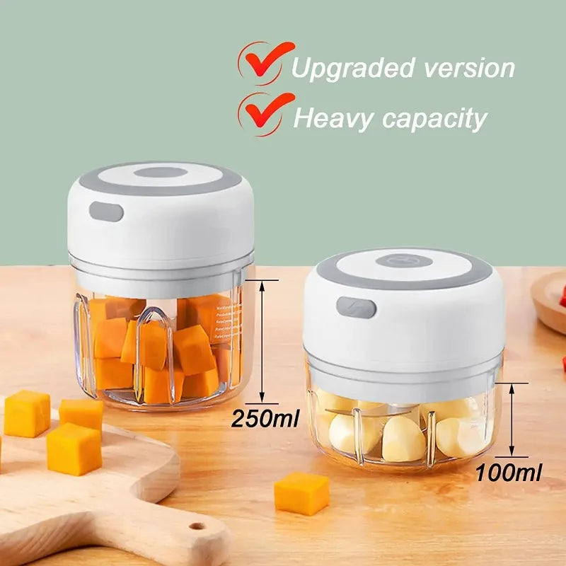 Mini USB Electric Food Chopper – Portable Veggie & Meat Grinder Electric Food Chopper Zpaxo
