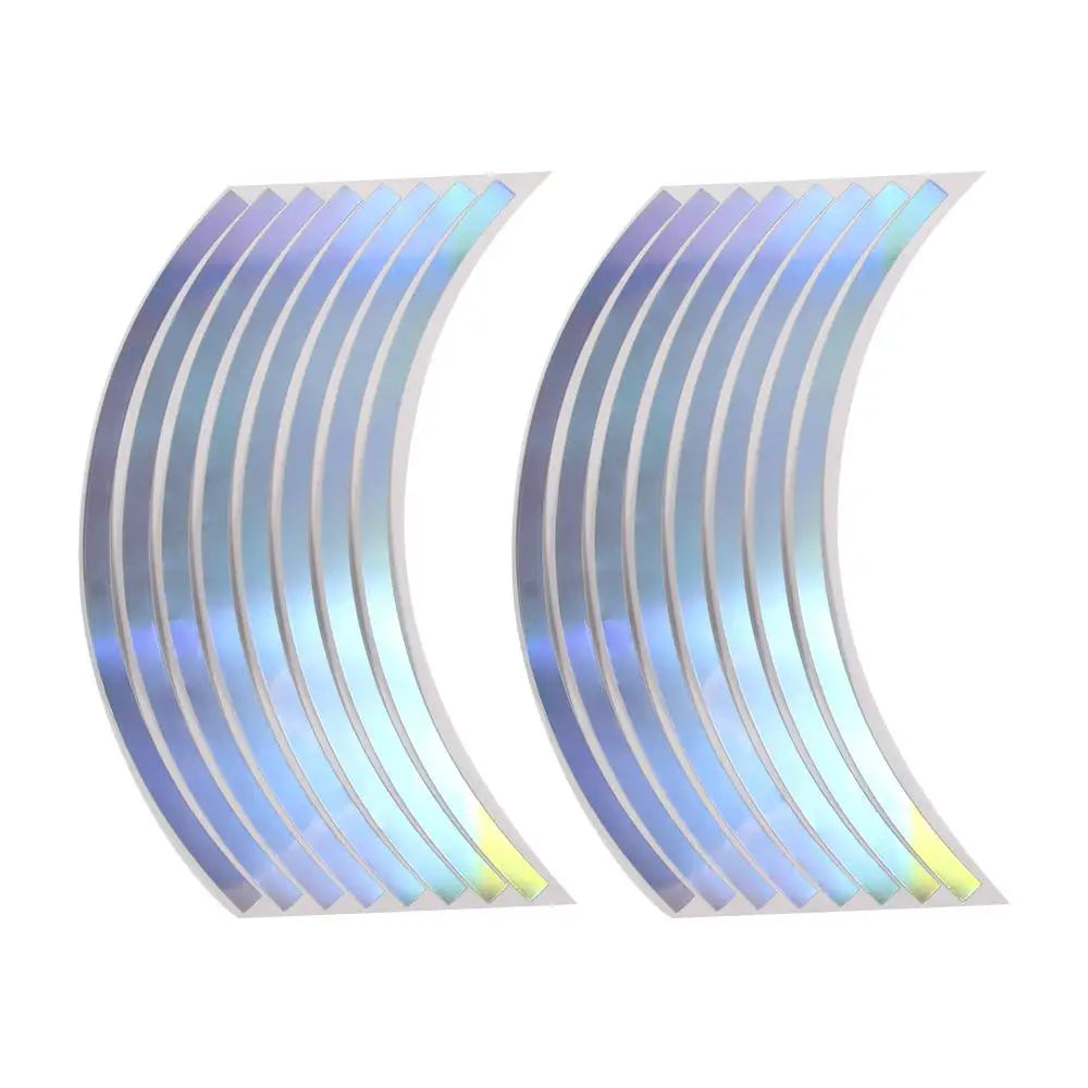 Sticker Laser 10 12 14 18 Inches PVC Reflective Rim Stripe Wheel Tape Zpaxo