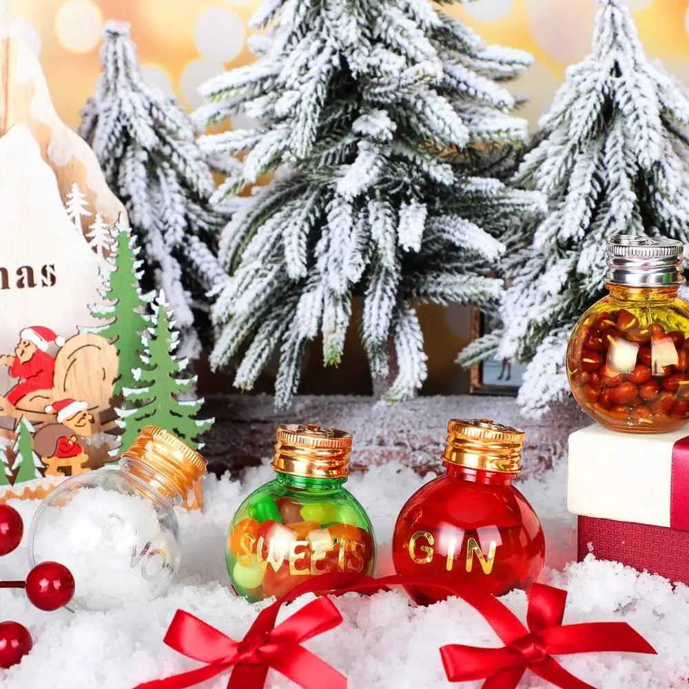 50ml Christmas Snowball Bottle – Refillable Tree Ornament