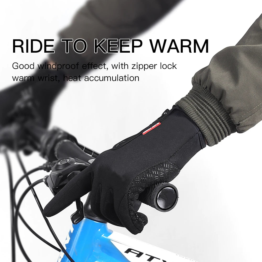 Hot Winter Gloves For Men Women Touchscreen Warm Outdoor Cycling Driving Motorcycle Cold Gloves Windproof Non-Slip Womens Gloves Zpaxo