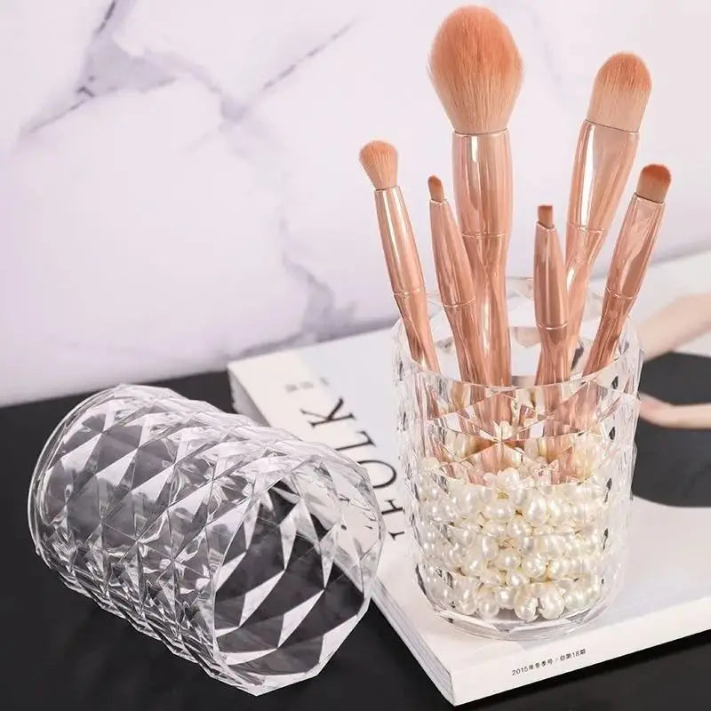 Dustproof Makeup Brush Holder – Clear Transparent Organizer Makeup Brush Holder Zpaxo
