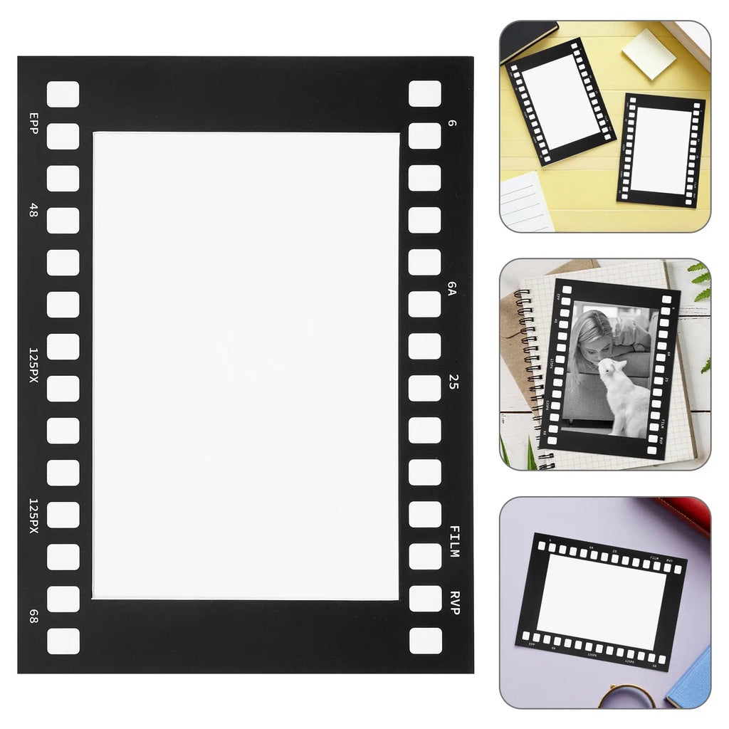 10Pcs Retro Film Strip Picture Frames Lightweight Paper Photo Frames for Wall Art Collage Vintage Style Photo Holder Frame