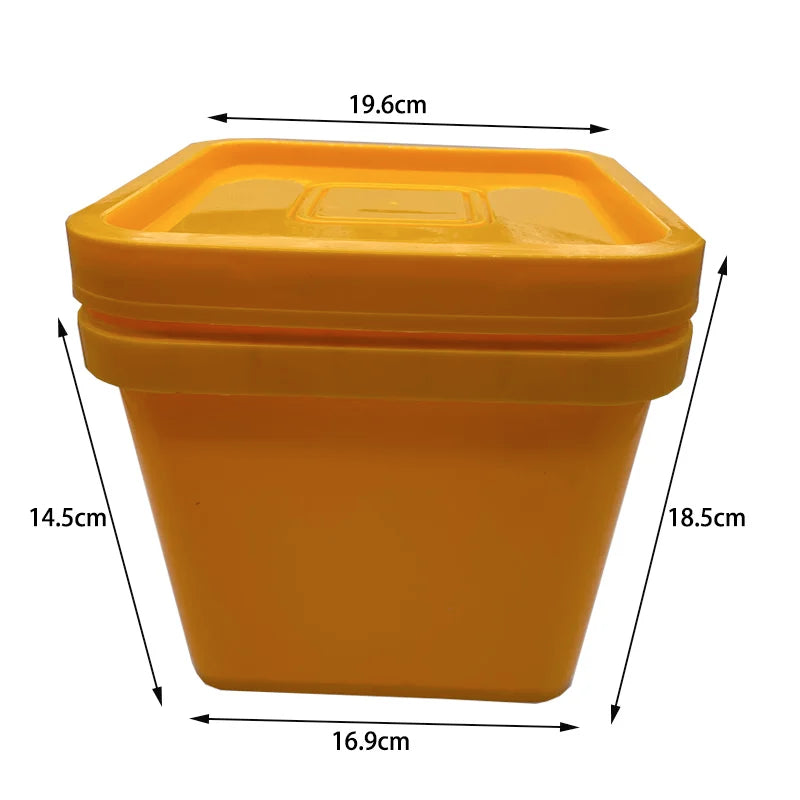 Quail Chicken Drinking Bucket Cup Portable Thickened Lid Square Pet