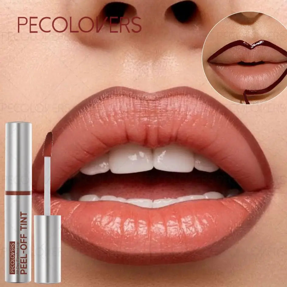 Peel-Off Lip Liner Tattoo, Waterproof Long-Lasting Matte Lip Stain, Hydrating Makeup, Lip Liner & Gloss Zpaxo