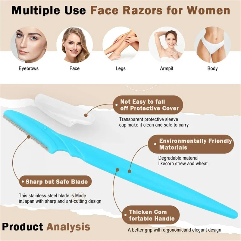 5 10 30 40 Eyebrow Razors Facial Eye Brow Trimmer Multifunction Hair Zpaxo