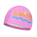 Kids Swimming Caps Cute Cartoon Elastic Silicone Boys and Girls Swimming Gear Long Hair Waterproof Ear sProtection Swim Caps Zpaxo pinks children