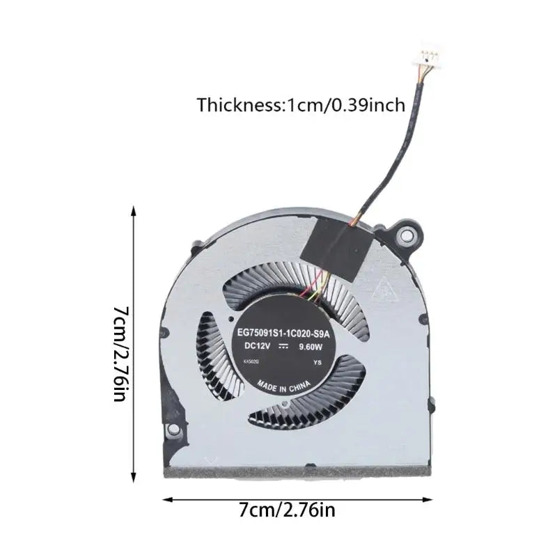 652F Laptops CPU GPU Cooling Fan Coolers Radiators for V 15 ANV15-51 N23Q22 DC12V 9.6W CPU GPU Fan Zpaxo