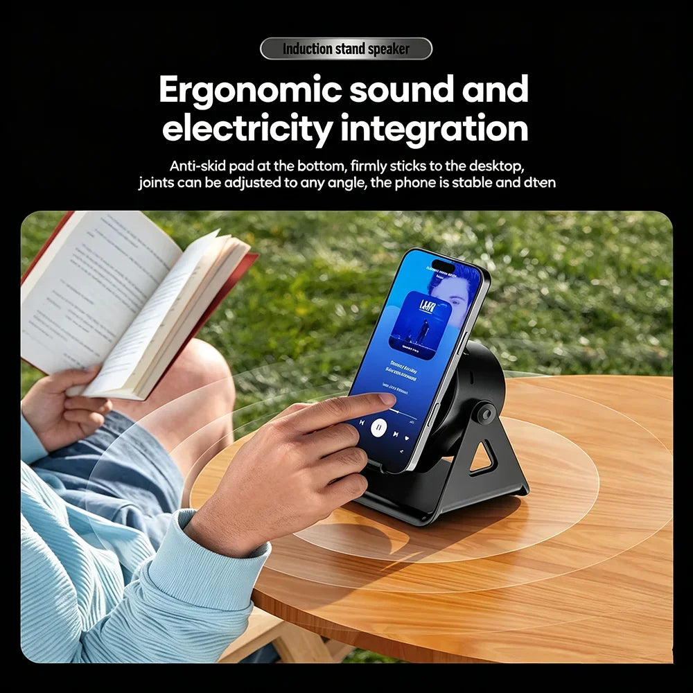 KEBIDUMEI RGB Magnetic Bluetooth 5 3 Speaker 1200mAh Phone Holder