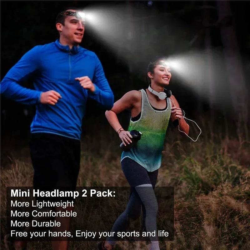 500LM LED Sensor Headlamp USB Rechargeable – Camping Fishing