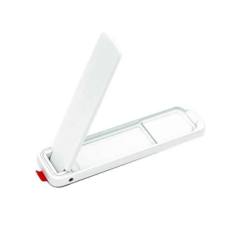Mini Metal Folding Phone Stand – Stick-On Invisible Desk Bracket
