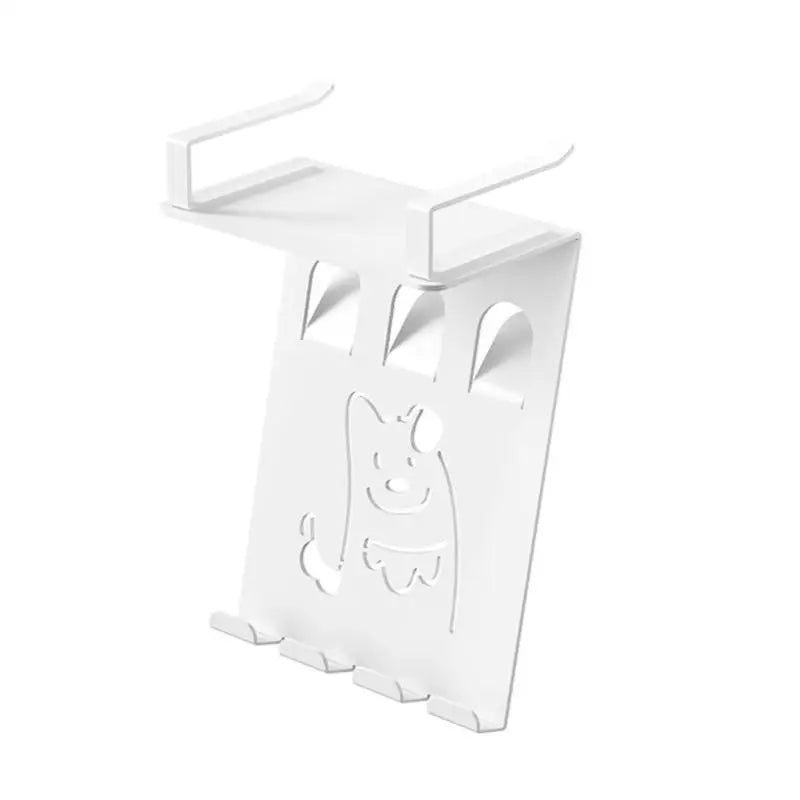 652F No Drill Wall Mount Holder Phone Kitchen Bathroom Heavy Duty Zpaxo White CN