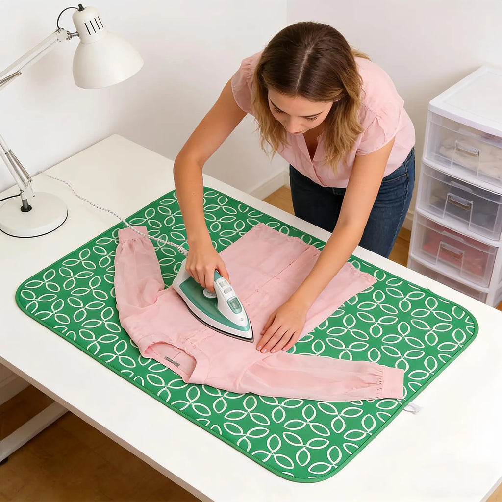 Portable Ironing Mat – Heat Resistant, Waterproof, Foldable Portable Ironing Mat Zpaxo