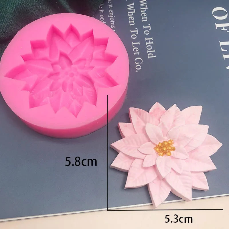 3D Rose Chocolate Mold Fondant Cake Decorating Tools Silicone Soap s Zpaxo D