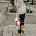 Dog Poop Bag Holder Portable Waste Dispenser Hands Harness Backpack