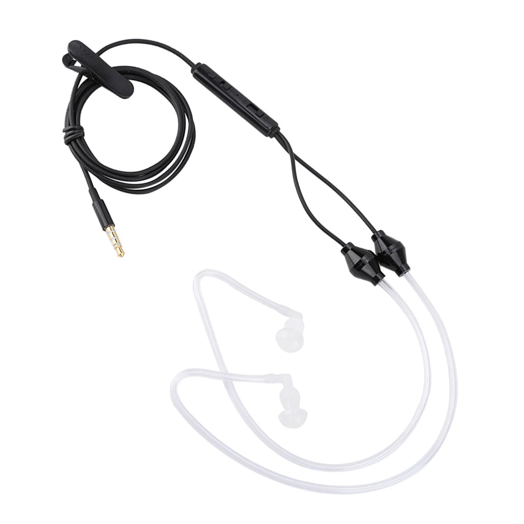 Earphone Anti Radiation Air Acoustic Tube Earpiece Microphone Mobile