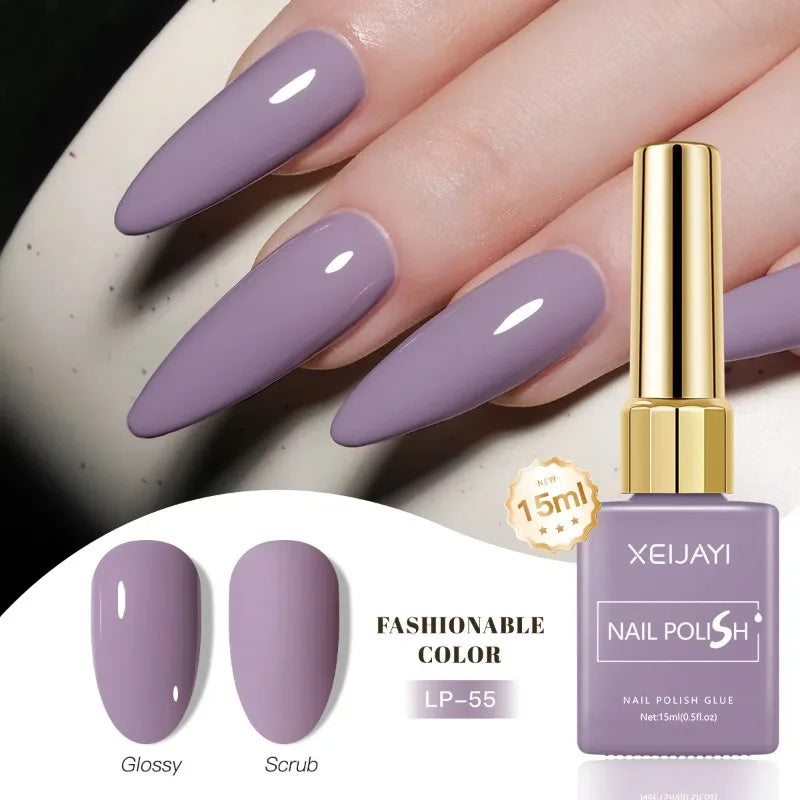 Colored Nail Varnish Gel 60 Colors Gloss Matte Ice-clear Nails Polish