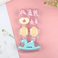 ▶1:6 Mini Small Plastic Rocking Horse Model Balance Horse Doll House Decoration Pretend Play House Toy Gift For Child Kid Girl Zpaxo color random