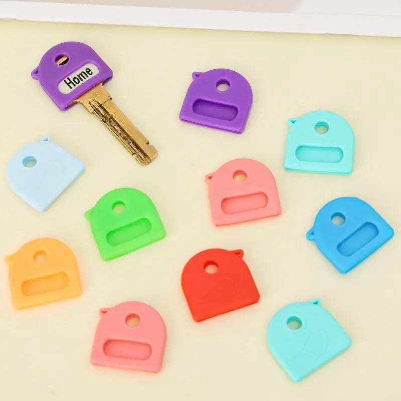 20-Pack Silicone Key Caps – Colorful Key Identifier Covers