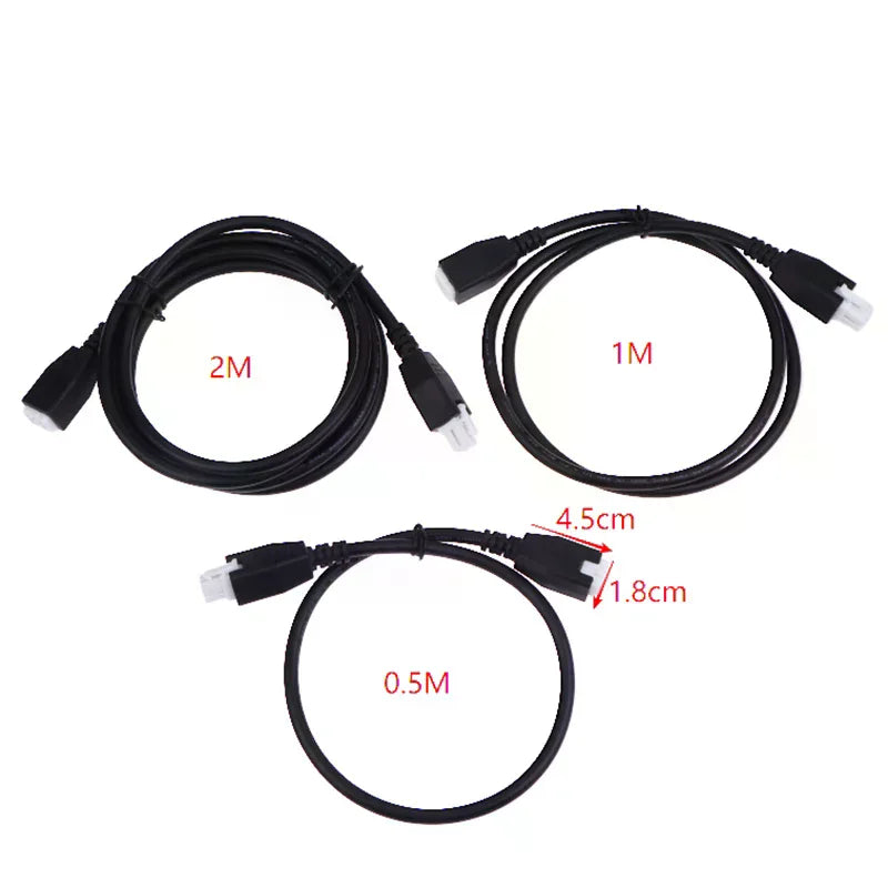 Electric Stand Up Sit Desk Extension Cable 0.5/1/2 Meters Motor Cable Multi-core Connecting Cable Power Cable Zpaxo