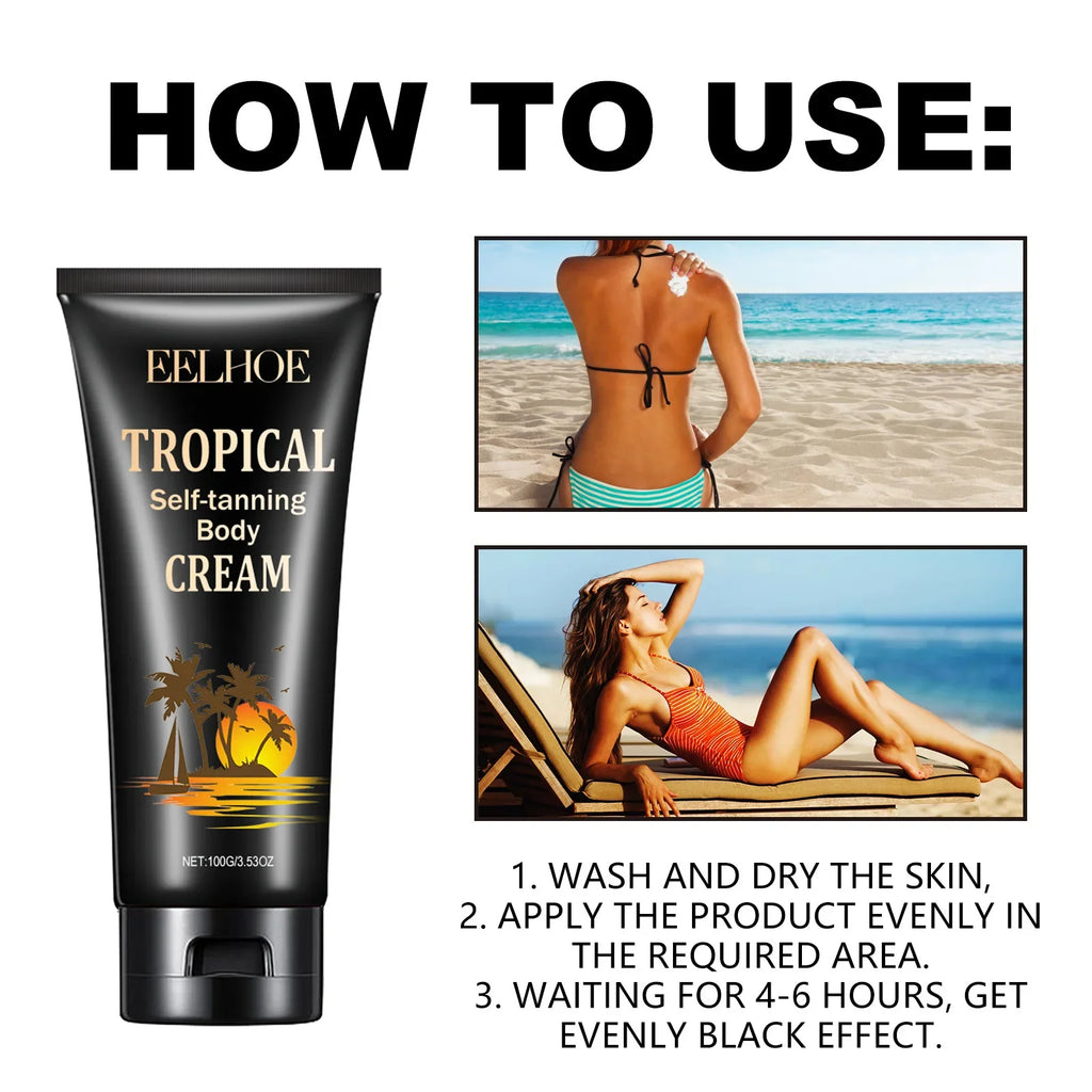 EELHOE Self Tanning Cream – Natural Bronzer & Fake Tan Self Tanning Cream Zpaxo