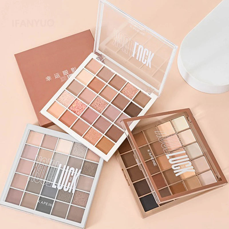 25Color Professional Eyeshadow Palette Eye Glitter Long Lasting Eye Shadow Pallet Korean Makeup Palette Eye Shadow for Beginner Zpaxo